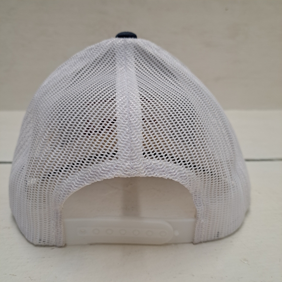 Vintage Reagan Bush '84 Blue and White Trucker Cap Snap-Back - Picture 2 of 3